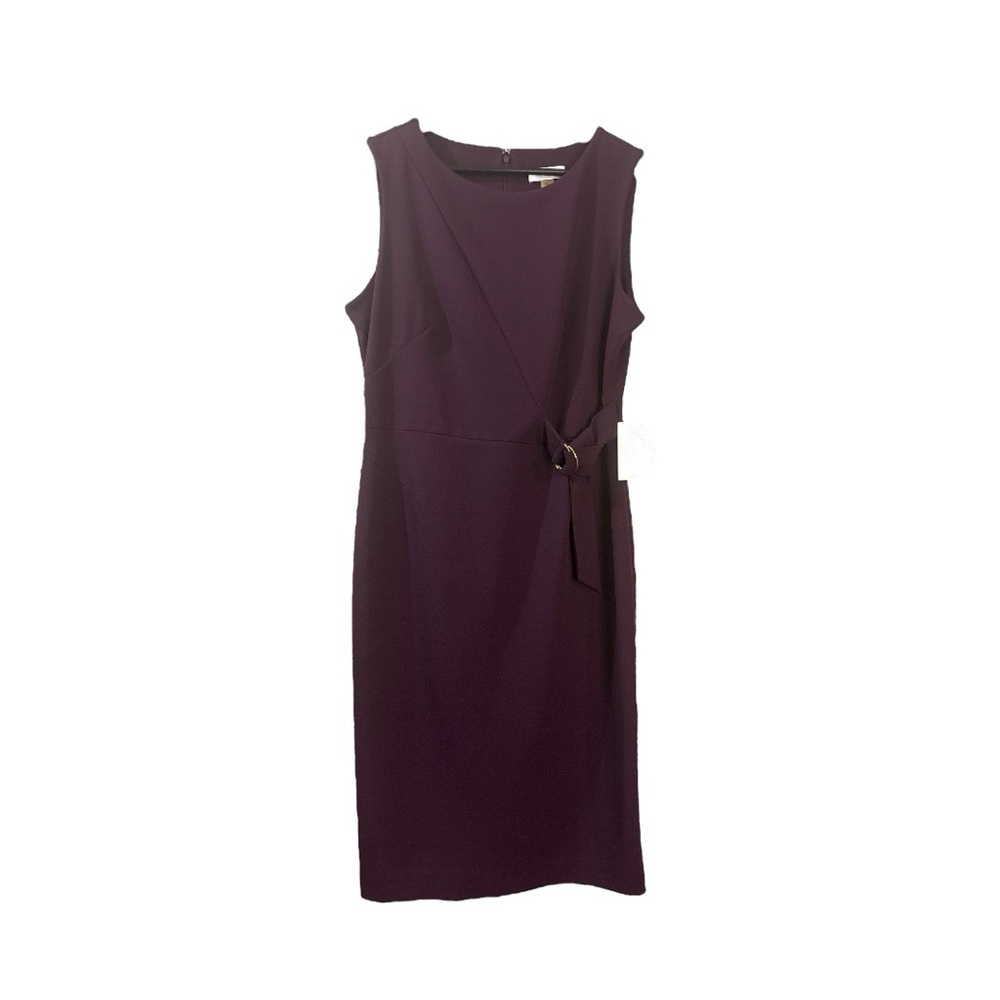Calvin Klein NEW Midi Dress Purple 8 Professional Office Workwear Church Wedding
